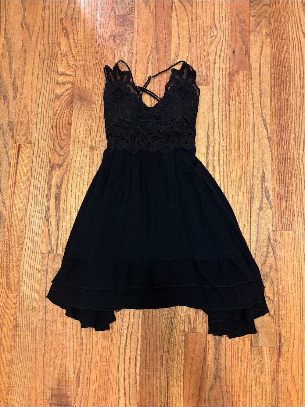 Rue21 Black Lace Bustier Skater Dress